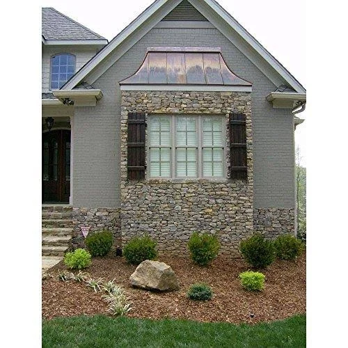 Ekena Millwork CWB15X046RWC 15x22W x 46x22H Exterior Four Board (2 Batten) Composite Board-n-Batten Shutters (Per Pair), Country