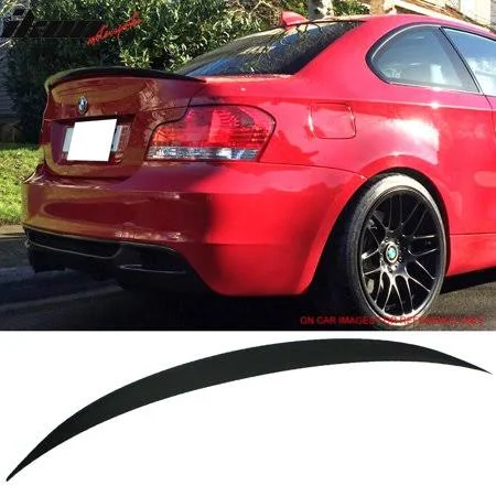Fits 07-13 BMW 1- Series E82 2DR Coupe ABS Rear Trunk Spoiler - Black