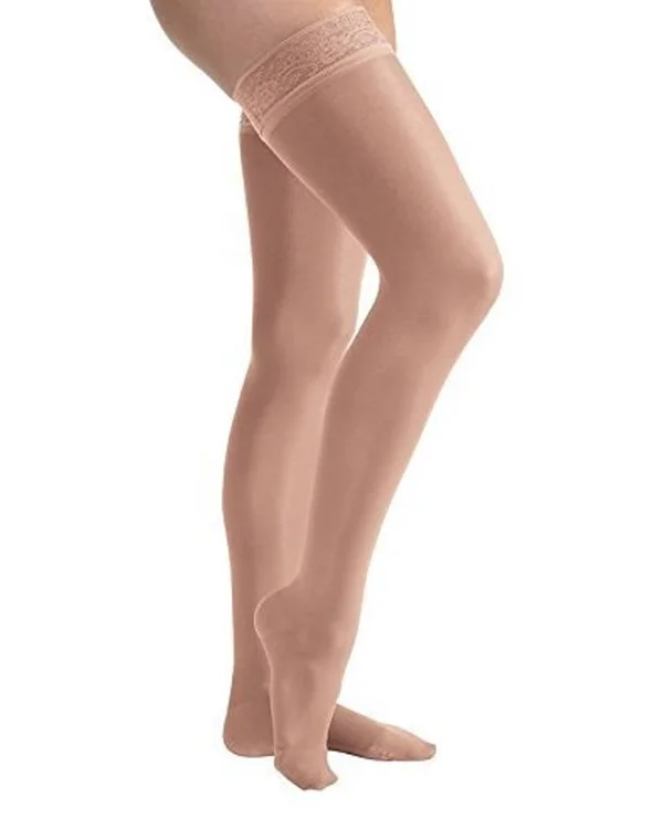 Jobst Ultrasheer 20-30 mmHg Small Navy Thigh High Silicone Lace Strip