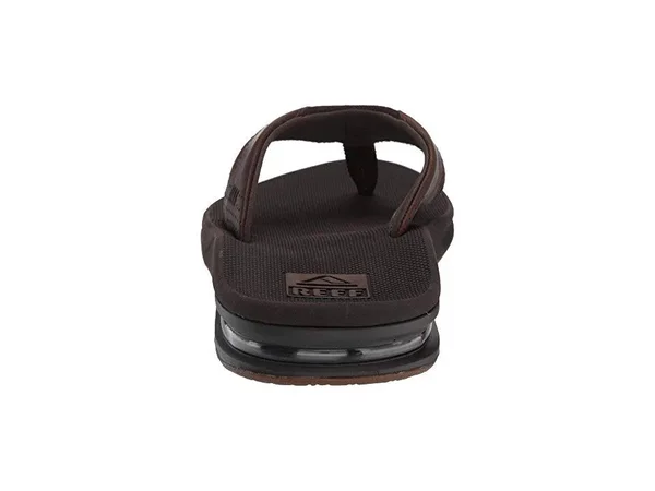 Reef Men's Leather Fanning Dark Brown - 8