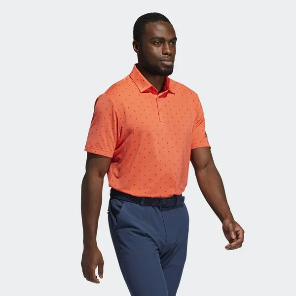 Adidas Ultimate365 Printed Polo Shirt (XXL) in Coral