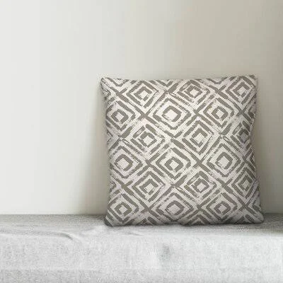 Tenino Distressed Diamond Throw Pillow Gracie Oaks Size: 26x22H x 26x22W