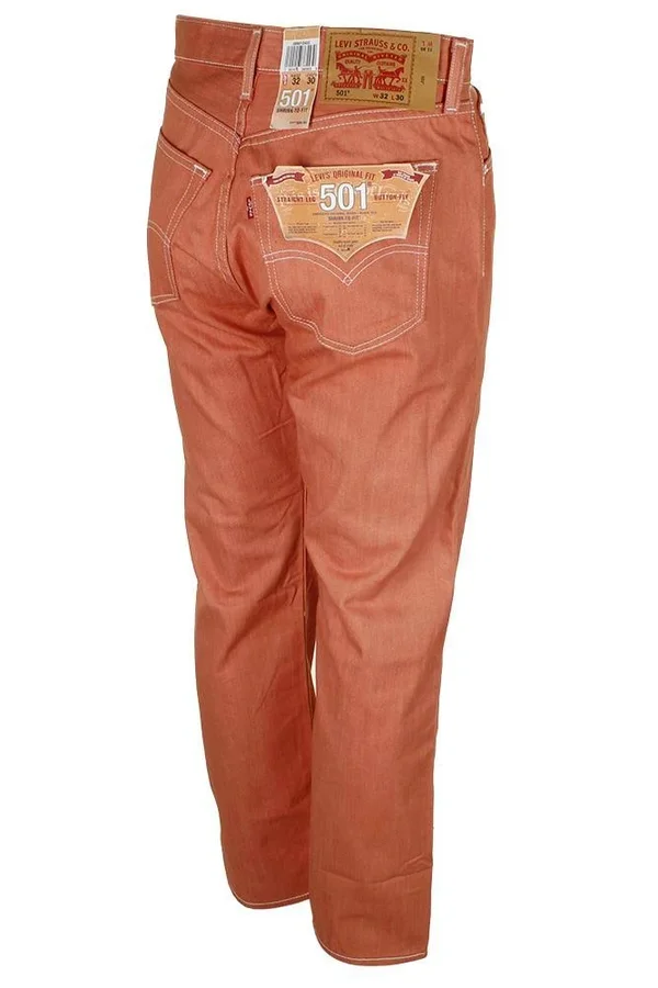 Levi&s Men's 501 Denim Original Shrink to Fit Button Fly Jeans, Gold 2515