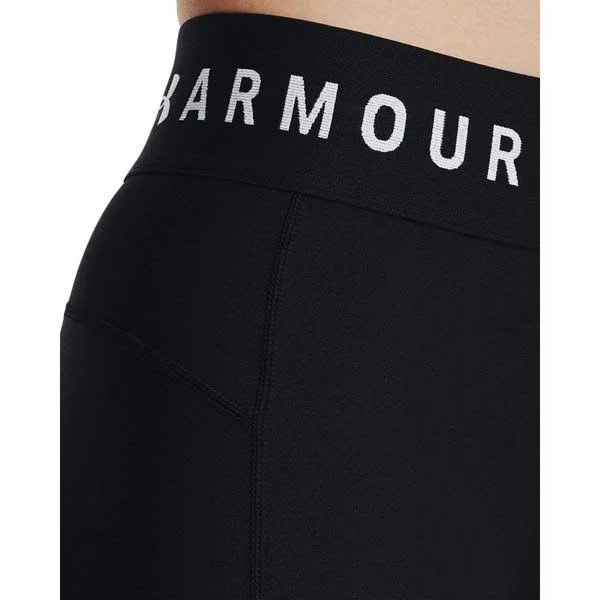 Under Armour Women's HeatGear Armour Branded WB Leggings - Black - MD