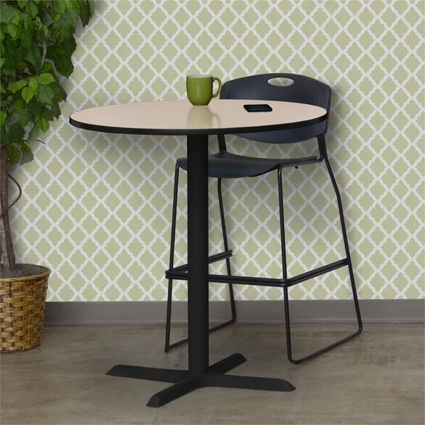 Regency Cain Beige 36 in. Round Cafe Table