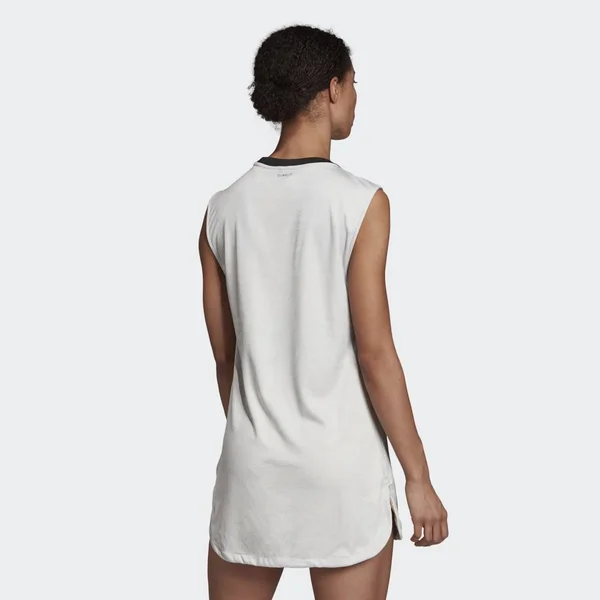 Adidas NY Tennis Dress - Grey/Flash Orange, Large
