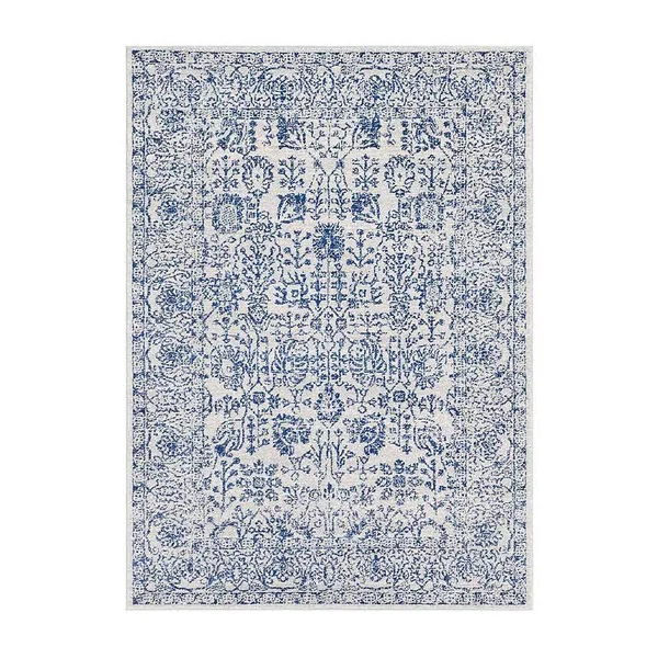 Art of Knot Westmacott 3&11 inch x 5&7 inch Rectangular Area Rug, Blue