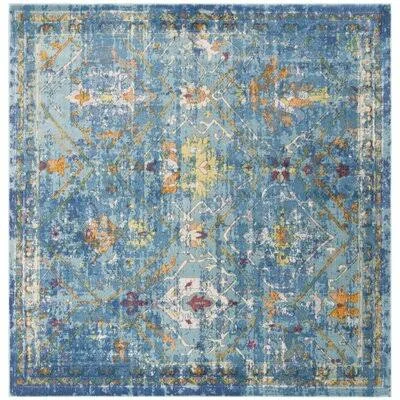 Bruckmann Oriental Blue Area Rug Bungalow Rose Rug Size: Square 6&5x22
