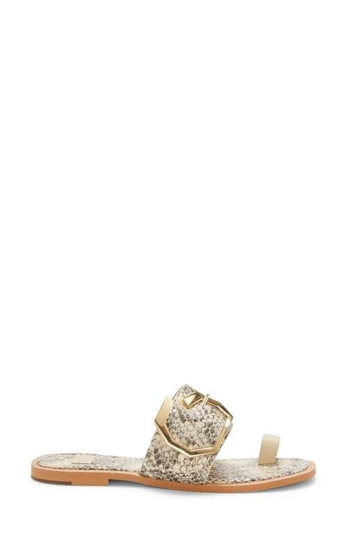 Louise et Cie Altan Sandal, Women's, Taupe/Brown Snake Print, Size 5, Sandals, Flat