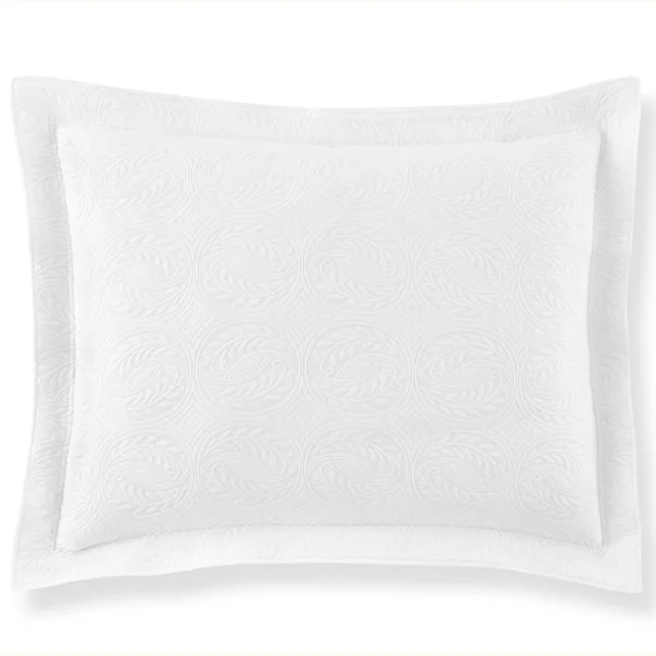 Peacock Alley Vienna Euro Sham, White