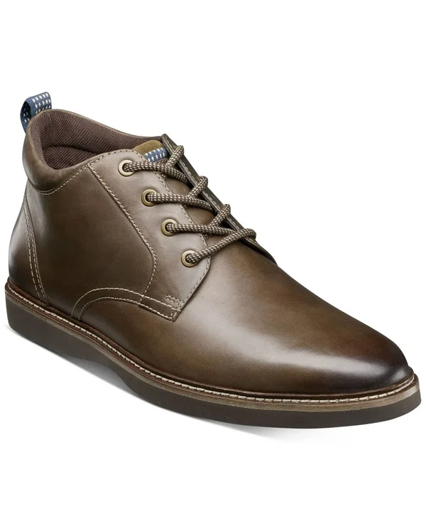 Men's Nunn Bush Ridgetop Plain Toe Chukka Boot, Size: 12, Brown