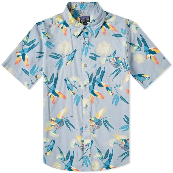 Patagonia Men's Go to Shirt Parrots Ghost Purple, S