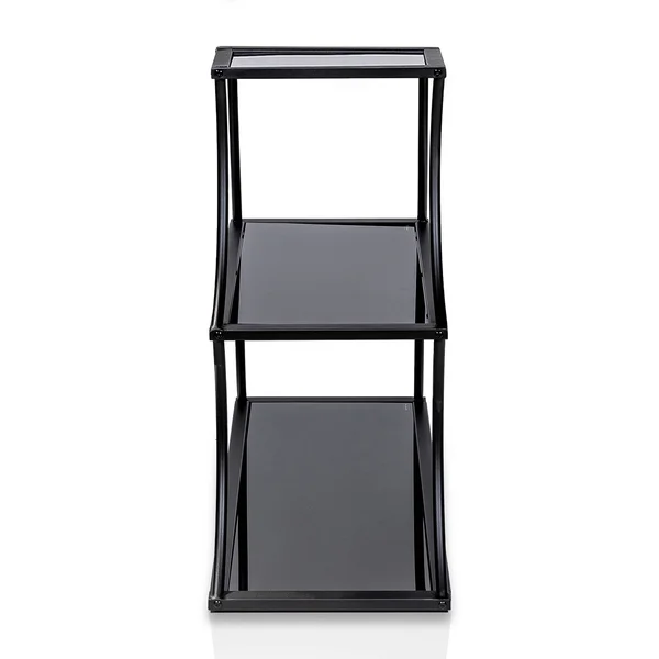 34.13x22 Kurry 3 Shelves Bookshelf Sand Black - miBasics