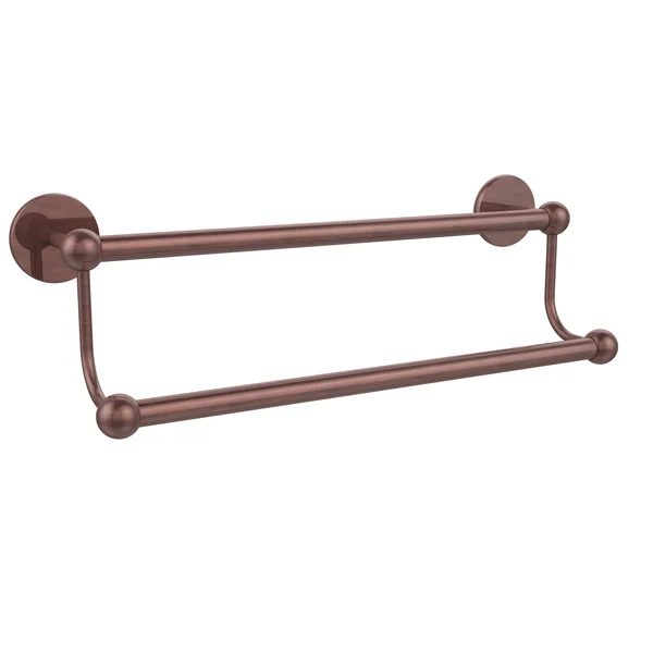 Allied Brass Prestige Skyline Collection 30 inch Double Towel Bar Antique Copper P1072/30