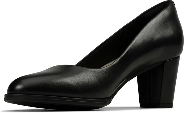 Clarks Women's Kaylin60 Pump, Size: 8, Black Leather