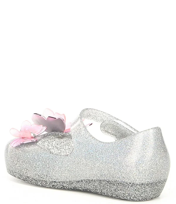 Mini Melissa Ultragirl Fly III Mary Jane Flats, Baby/Toddler Pink