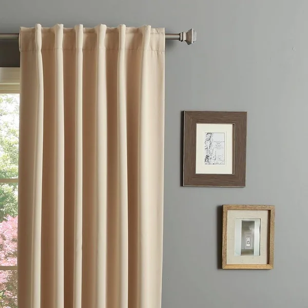 Aurora Home Insulated 72-Inch Thermal Blackout Curtain Panel Pair - 52 x 72