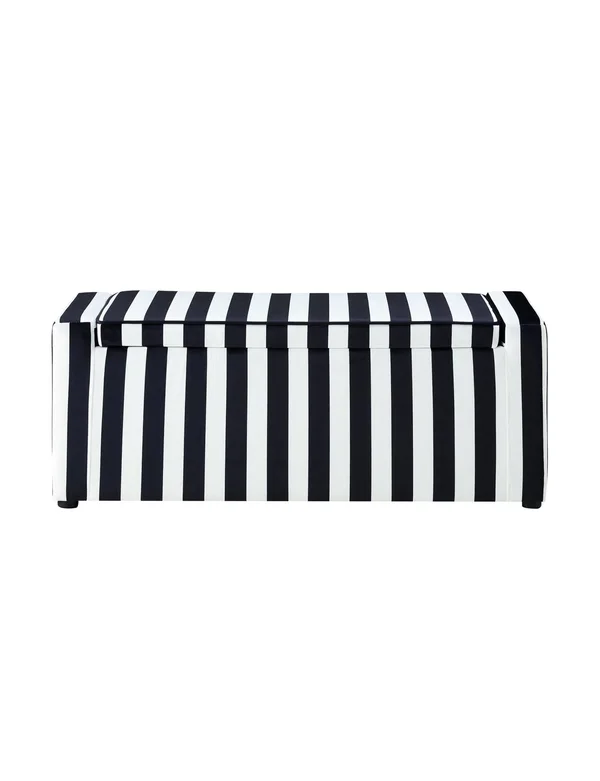 Inspired Home Alejandro Velvet Upholstered Shoe Storage Bench, Black White, One Size