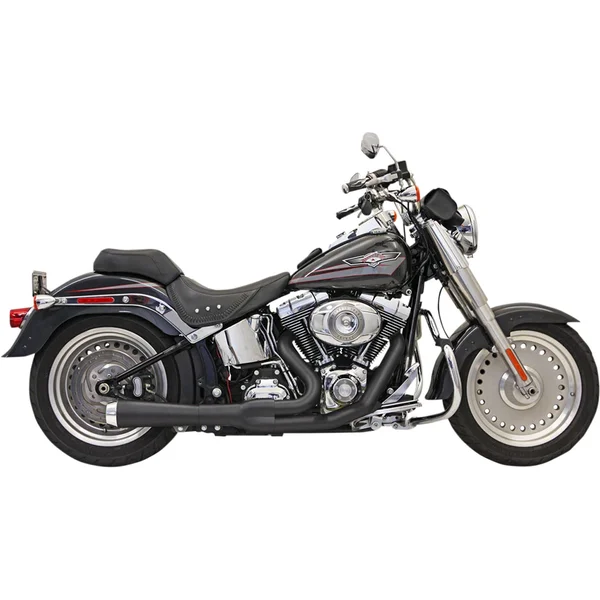 Bassani Manufacturing 12122J Road Rage 2-Into-1 Short Megaphone Exhaust System - Black
