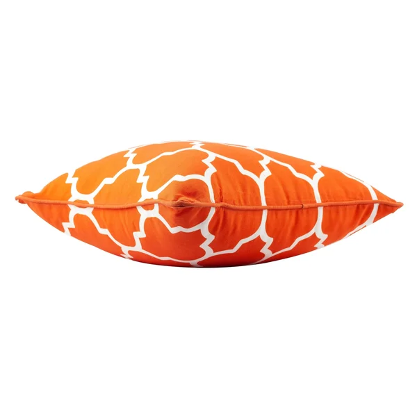 Sonoma Outdoor Pillow - Lime, 17 in. Sq with PIPING - Orange