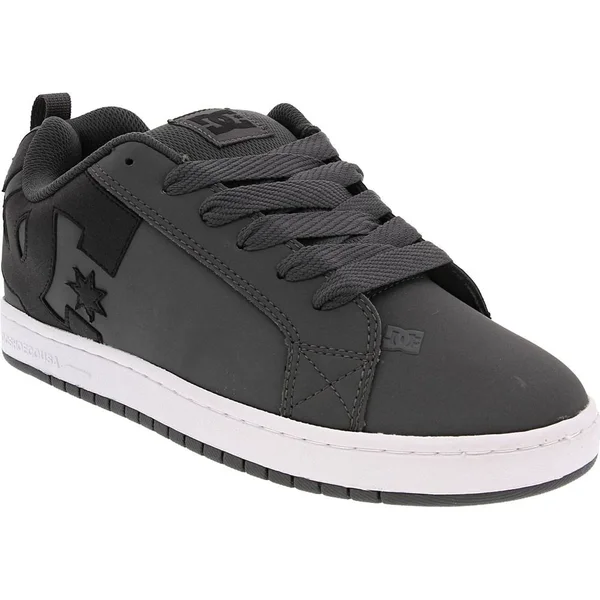 DC Court Graffik Men's Skate Shoes Dark Grey/Black/White : 8 D - Medium