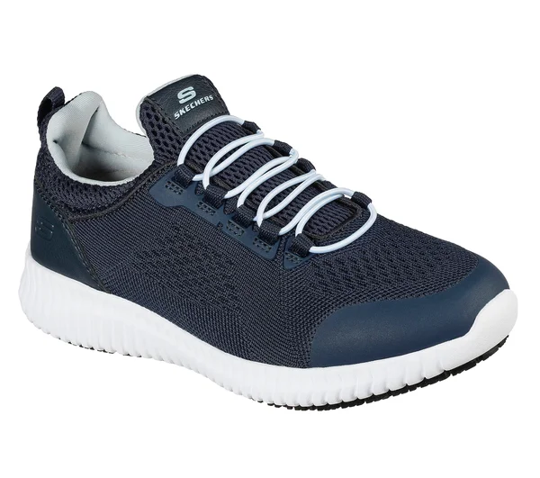 Skechers Women's Work Relaxed Fit Cessnock Carrboro SR Sneaker, Navy