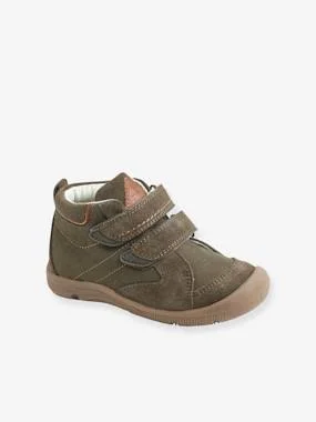 Touch-Fastening Ankle Boots for Boys - Designed for Autonomy Dark Green