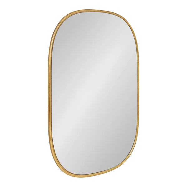 Kate and Laurel Caskill Capsule Framed Wall Mirror - Gold - 24x36