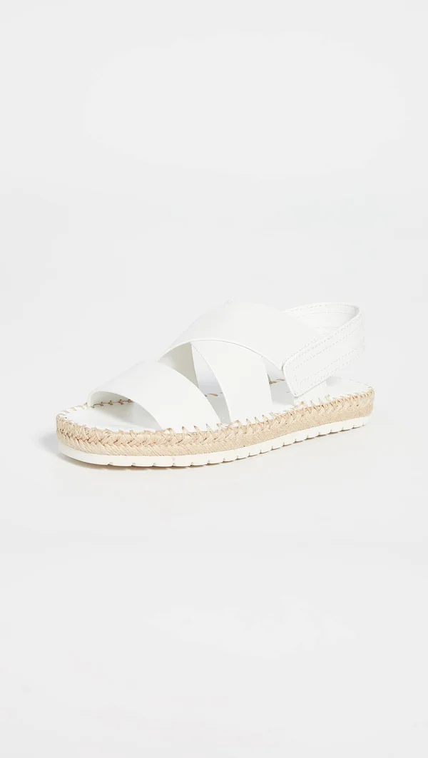 Vince Women's Tenison Espadrille Sandals - Ivory Leather