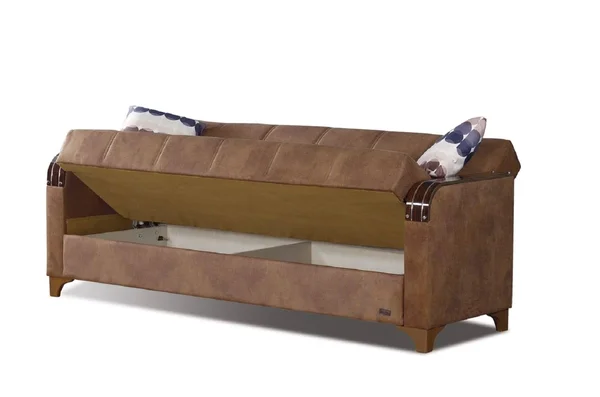 Nevada Brown Fabric Sofa Bed by Empire Furniture USA