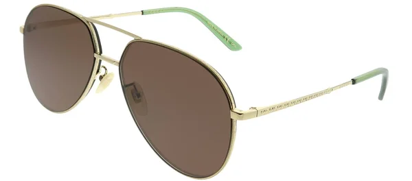Gucci GG0356S 002 Gold Aviator Sunglasses