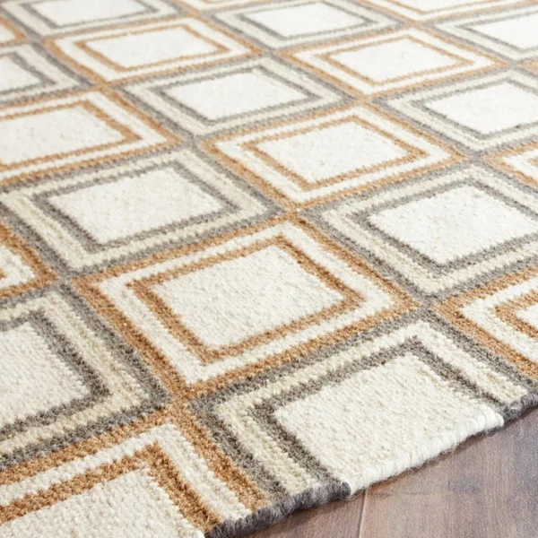 Safavieh Dhurries Ivory, Blue Area Rug; 5' x 8'