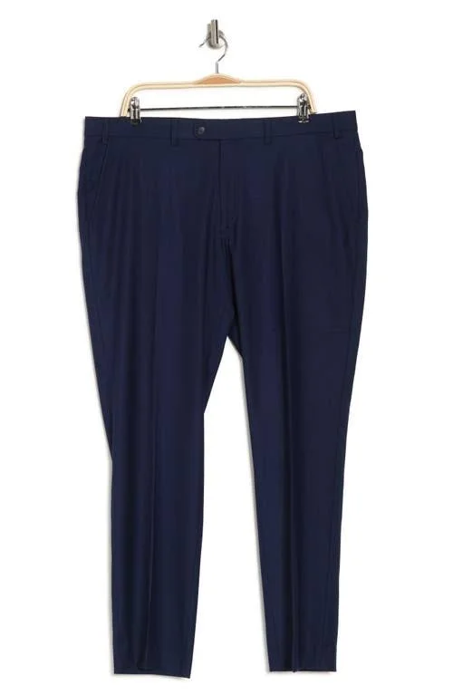 Perry Ellis Men's Portfolio Slim-Fit Stretch Suit Pants - Navy Solid