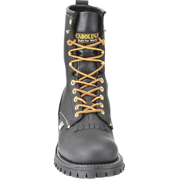 Carolina Men's 9x22 Domestic Logger Boot - 922 7.5 - D, Black