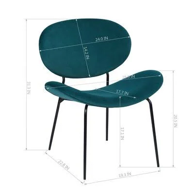 Upholstered Side Chair Mercer41 Fabric: Grass Green Polyester Blend