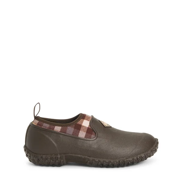 Muck Women's Muckster Low Rubber Shoe - Brown Plaid, 10