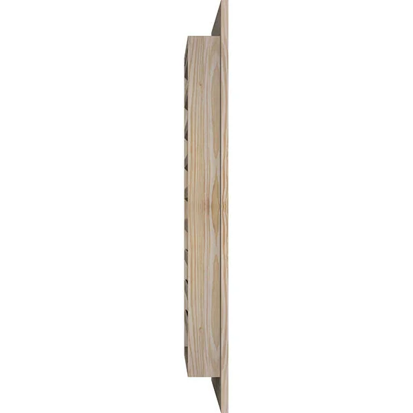 Ekena Millwork GVWVE36X2201SFUPI 36x22W x 22x22H Vertical Gable Vent (41x22W x 27x22H Frame Size): Unfinished - Functional, Smoot