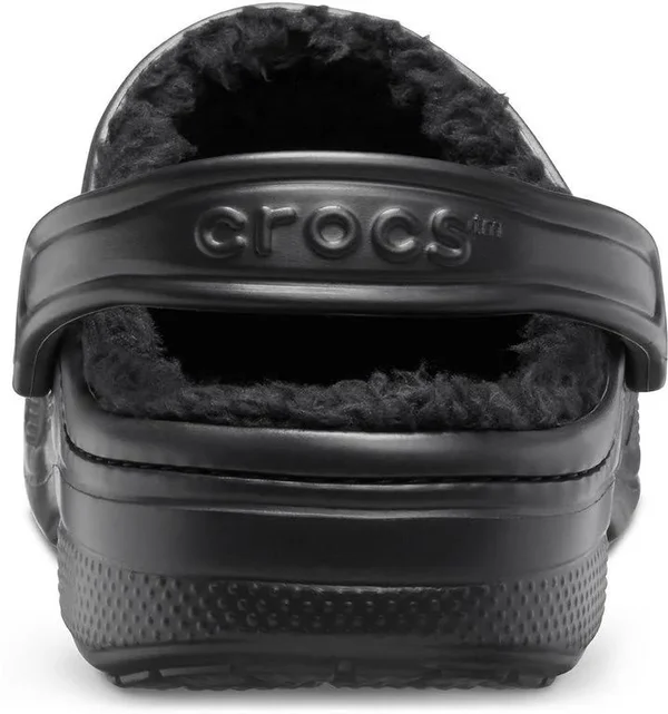 Crocs Black, Black Baya Lined Clog - Black - Slippers