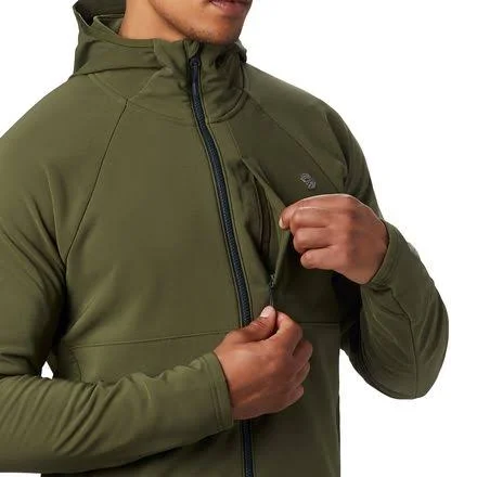 Mountain Hardwear Men's Keele Hoody - Medium - Dark Army