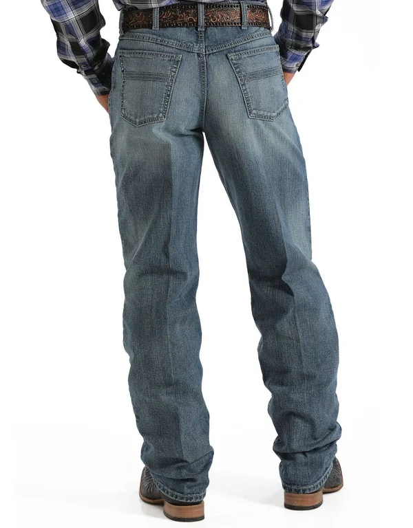 Cinch Men's Black Label 2.0 Medium Stonewash Jeans
