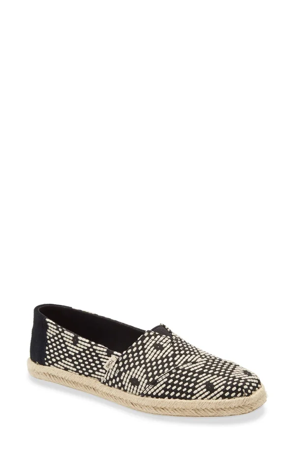 Women's Toms Alpargata Slip-On - Size 11 M - Black