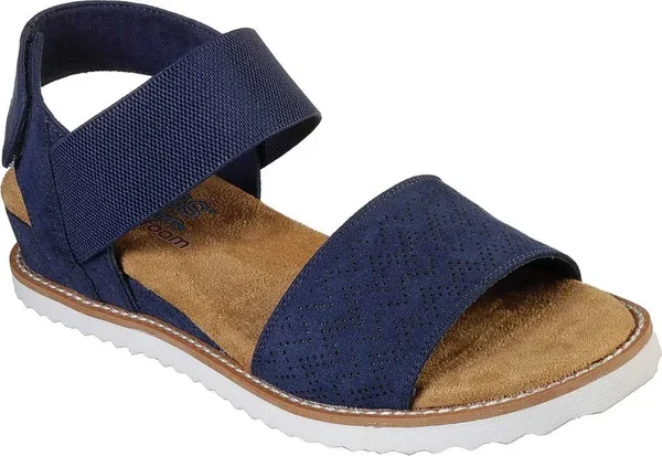 Women's Skechers Bobs Desert Kiss Quarter Strap Sandal - Size: 8.5, Navy