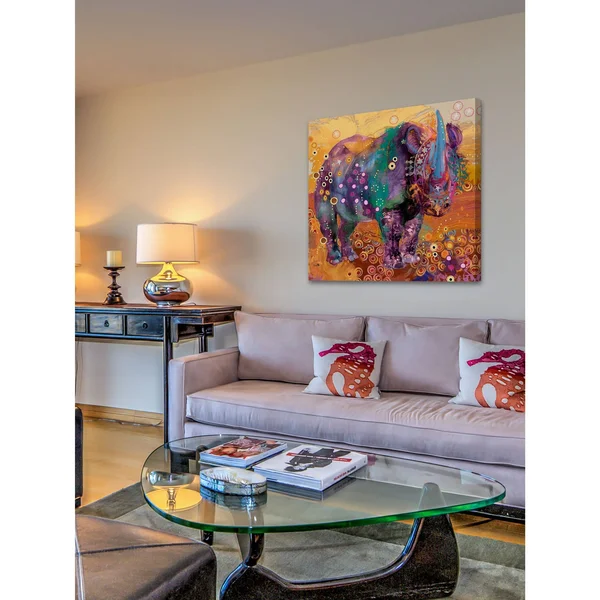 Marmont Hill The Last Rhino Painting Print on Canvas 48 x 48
