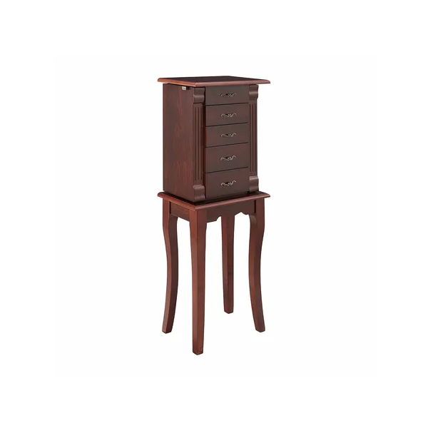 Linon 5-Drawer Jewelry Armoire, Women's, Brown