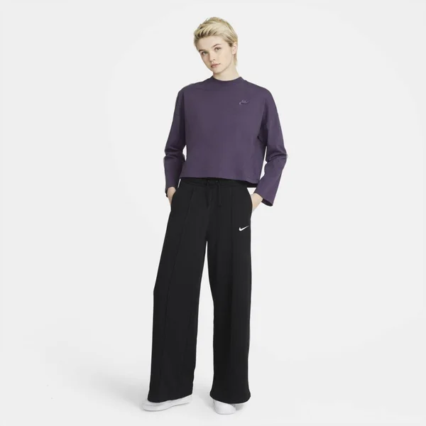Nike Sportswear Women's Jersey Long-Sleeve Top in Purple - Size: Large, CZ3556-573