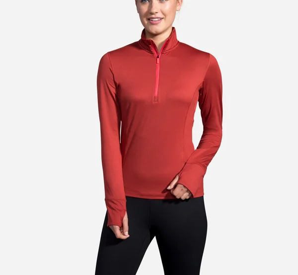 Brooks Women's Dash Half Zip (221433) Xs - Rosewood