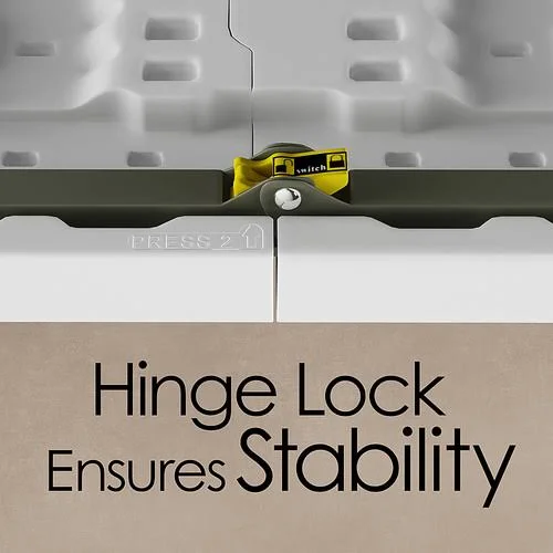 Adjustable Folding Table- 4 Foot Plastic Utility Tabletop-2 Heig