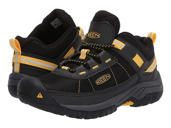 Keen Targhee Sport Shoe - Kids& Black/Keen Yellow - 3.0