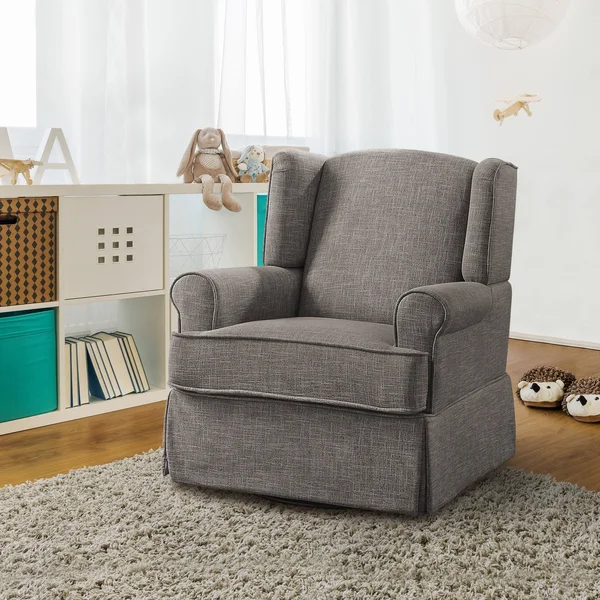 Furniture of America Keal Transitional Glider Rocker Chair (Beige)