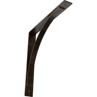 Morris Steel Bracket WFX Utility Finish: Antiqued Bronze - Size: 24x22 H x 3x22 W x 24x22 D